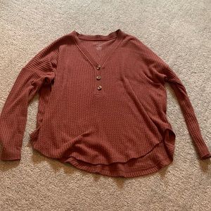 brown american eagle sweater